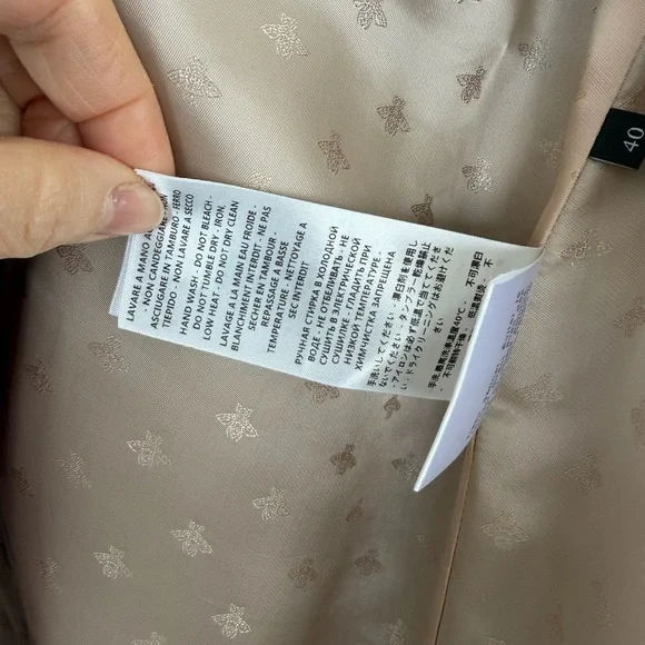 Gucci Black Coat with Red and Green Trim - Picture 12 of 15